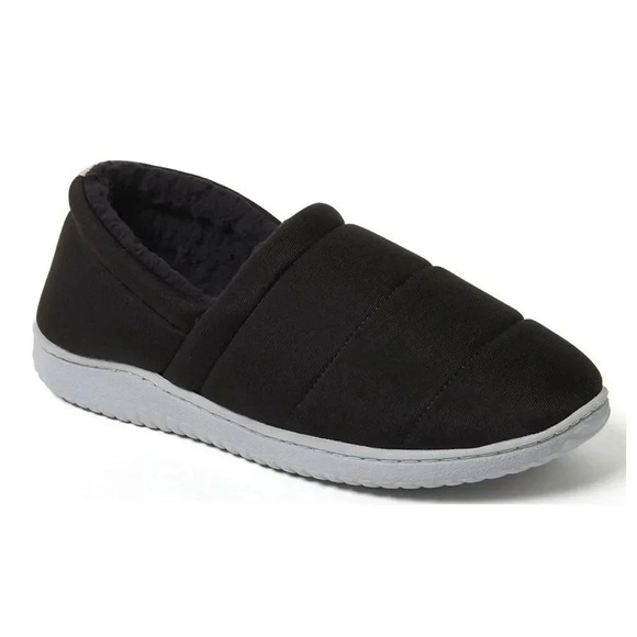 Dearfoams Comfort Water Resistant Quilted Sherpa Closed Back Slippers XL 11-12 - Picture 1 of 9